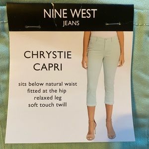 Nine West Mint Capri Pants